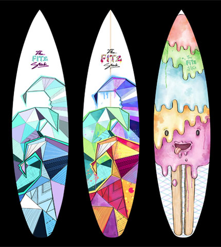 Annie Rudduck surfboard designs